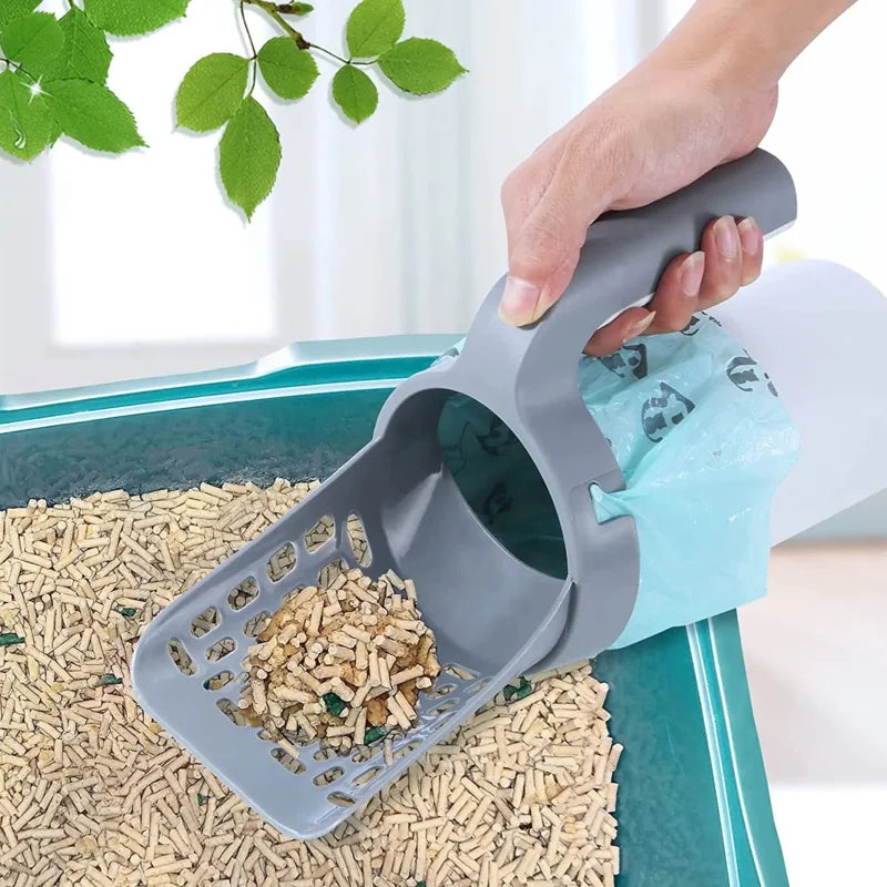 CleanPaw – Reusable Cat Litter Scoop + Bags | Easy & Hygienic Cleaning